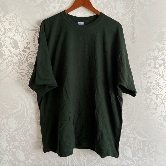 Gildan Blue and Cream and green tshirts-3 pcs - Picture 2 of 7